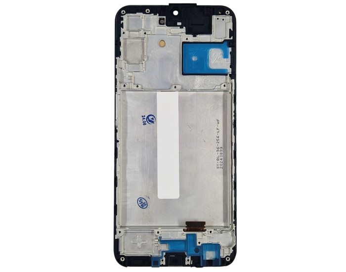 Дисплей з сенсорним екраном (модуль) Samsung A256 A25, чорний з рамкою, з широким обідком, OLED