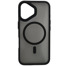 Чехол-силикон Matte Color MagSafe iPhone 16 Plus Black