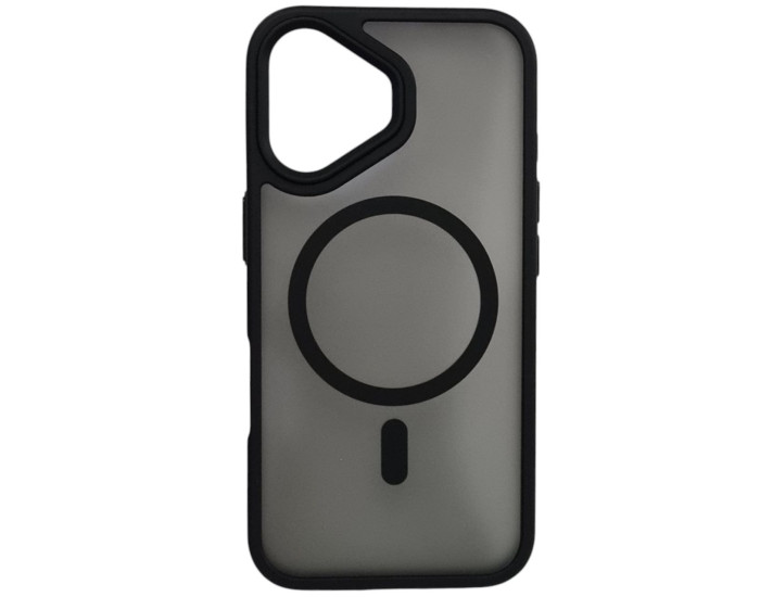 Чехол-силикон Matte Color MagSafe iPhone 16 Plus Black