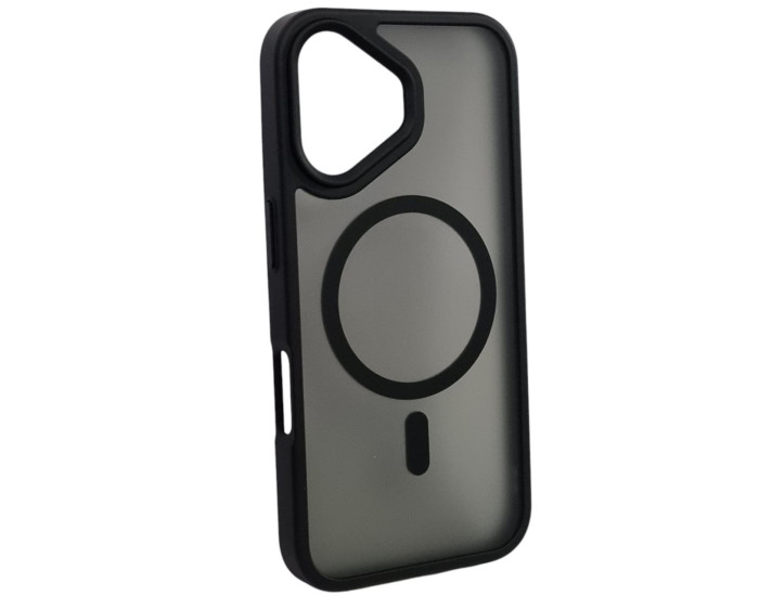 Чехол-силикон Matte Color MagSafe iPhone 16 Plus Black