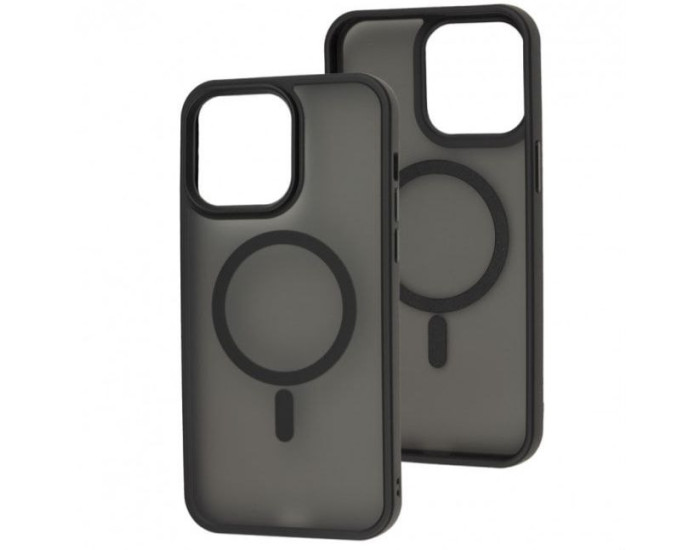 Чехол-силикон Matte Color MagSafe iPhone 16 Pro Black