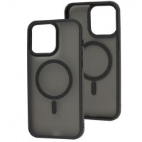 Чехол-силикон Matte Color with Magsafe iPhone 16 Pro Max Black (Класс B)
