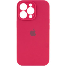 Чехол-силикон оригинал Full Camera Soft Matte iPhone 16 Pro Max Rose Red (Класс B)