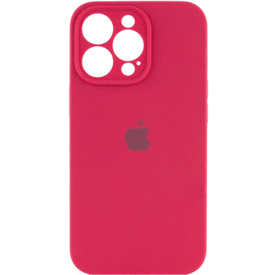 Чохол-силікон оригінал Full Camera Soft Matte iPhone 16 Pro Max Rose Red
