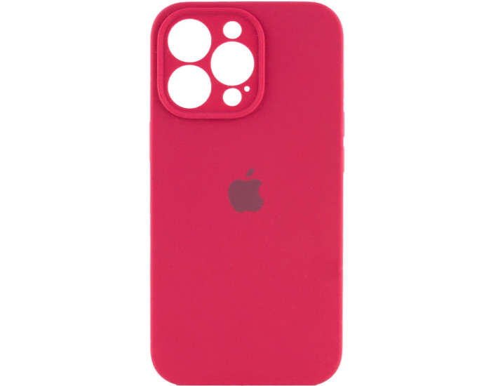 Чехол-силикон оригинал Full Camera Soft Matte iPhone 16 Pro Max, Rose red