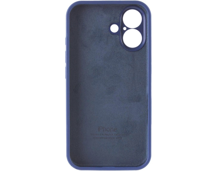 Чехол-силикон оригинал Full Camera Soft Matte iPhone 16, Ligth blue
