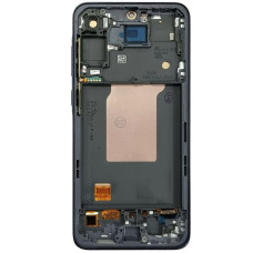 Дисплей с сенсорным экраном (модуль) Samsung A556 Galaxy A55, черный с рамкой, OLED