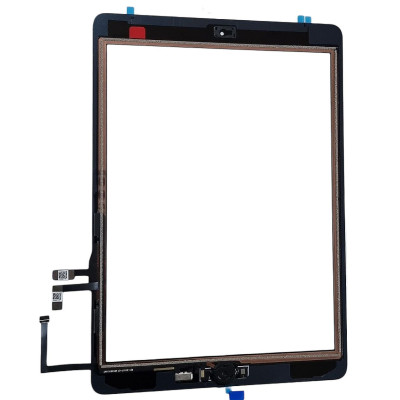 Сенсор iPad 9.7 2017 / iPad 5 Air, A1822 / A1823 / A1474 / A1475 / A1476, чорний, повний комплект, оригінал