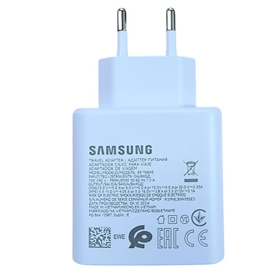 Мережеве зарядний пристрій Samsung USB-C 45W (EP-TA845XBEGCN) Білий