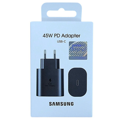 Мережеве зарядний пристрій Samsung USB-C 45W (EP-TA845XBEGCN) чорний