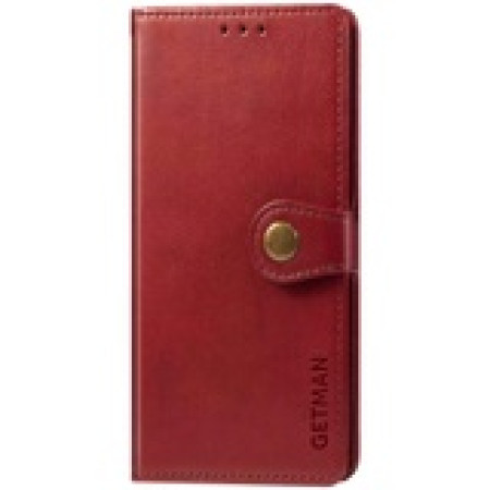 Чехол-книга Кожаный GETMAN Gallant Samsung Galaxy A22 / M22 / M32, Красный (Класс B)