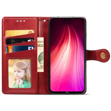 Чехол-книга Кожаный GETMAN Gallant Samsung Galaxy A22 / M22 / M32, Красный (Класс B)