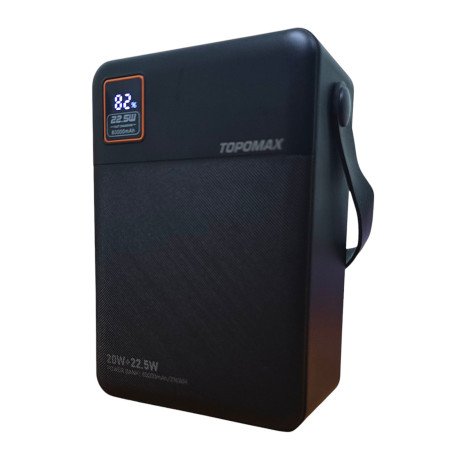 Портативная батарея Topomax 80000mAh Fast Charge (QC+PD) 22.5W- черный