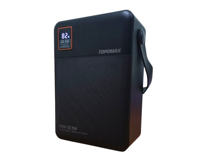 Портативная батарея (Power Bank) Topomax 80000mAh Fast Charge (QC+PD) 22.5W- черный