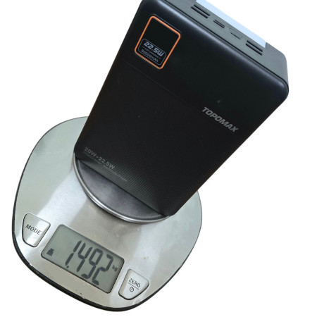 Портативная батарея Topomax 80000mAh Fast Charge (QC+PD) 22.5W- черный