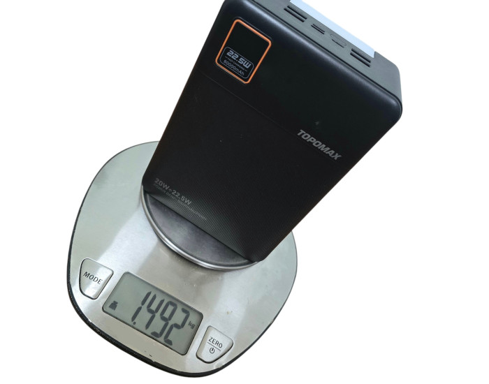 Портативная батарея (Power Bank) Topomax 80000mAh Fast Charge (QC+PD) 22.5W- черный