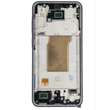 Дисплей з сенсорним екраном (модуль) Samsung A356 Galaxy A35, чорний, з рамкою, з широким обідком, OLED