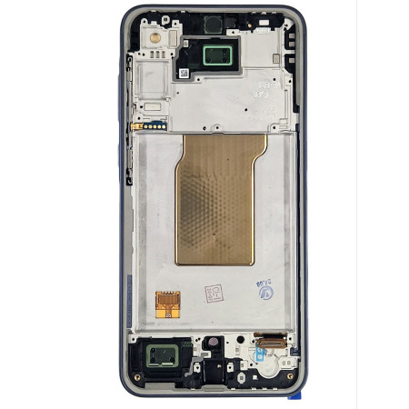 Дисплей с сенсорным экраном (модуль) Samsung A356 Galaxy A35, черный, с рамкой, с широким ободком, OLED