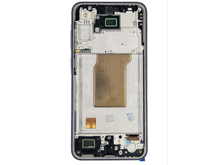 Дисплей з сенсорним екраном (модуль) Samsung A356 Galaxy A35, чорний, з рамкою, з широким обідком, OLED