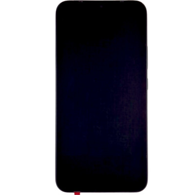 Дисплей з сенсорним екраном (модуль) Samsung A346 A34 5G, чорний з рамкою, з вузьким обідком, OLED