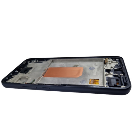 Дисплей с сенсорным экраном (модуль) Samsung A346 A34 5G, черный с рамкой, с узким ободком, OLED (Класс B)