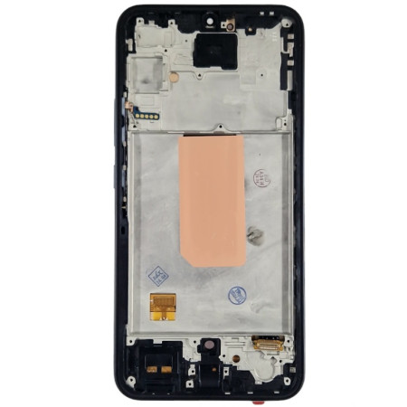 Дисплей с сенсорным экраном (модуль) Samsung A346 A34 5G, черный с рамкой, с узким ободком, OLED (Класс B)