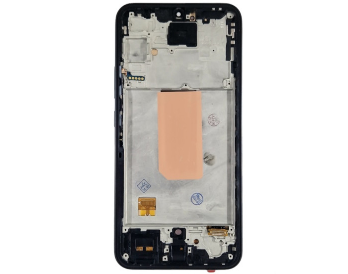 Дисплей з сенсорним екраном (модуль) Samsung A346 A34 5G, чорний з рамкою, з вузьким обідком, OLED