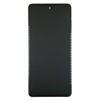 Дисплей з сенсорним екраном (модуль) Samsung A725 Galaxy A72, A726 Glaxy A72 5G, чорний, з рамкою, з вузьким обідком, OLED