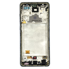 Дисплей з сенсорним екраном (модуль) Samsung A725 Galaxy A72 /A726 Galaxy A72 5G, чорний з рамкою, з вузьким обідком, OLED