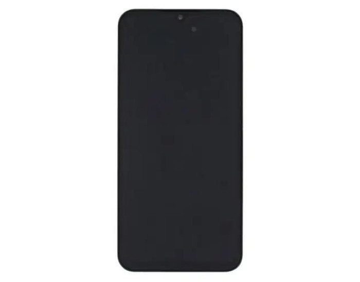 Дисплей с сенсорным экраном (модуль) Samsung A256 A25, черный с рамкой, с узким ободком, OLED