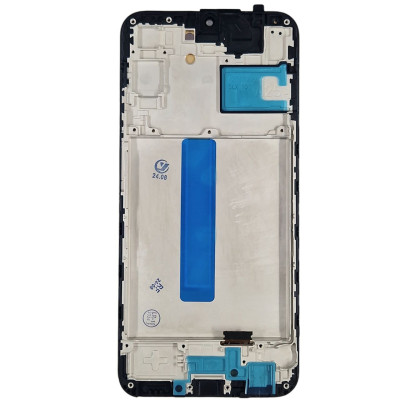 Дисплей з сенсорним екраном (модуль) Samsung A256 A25, чорний з рамкою, з вузьким обідком, OLED