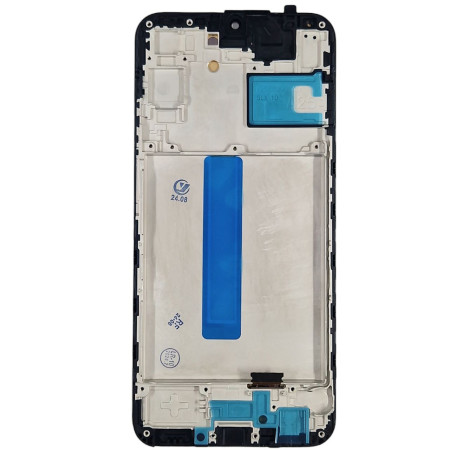 Дисплей с сенсорным экраном (модуль) Samsung A256 A25, черный с рамкой, с узким ободком, OLED