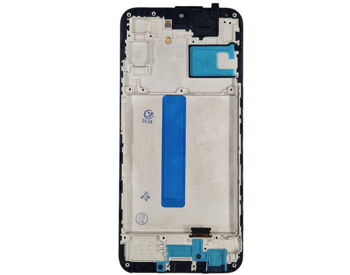 Дисплей с сенсорным экраном (модуль) Samsung A256 A25, черный с рамкой, с узким ободком, OLED