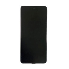 Дисплей з сенсорним екраном (модуль) Samsung A536 A53 5G, чорний з рамкою, з вузьким обідком, OLED