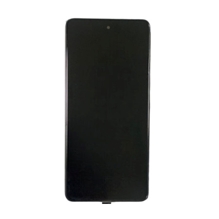 Дисплей с сенсорным экраном (модуль) Samsung A536 A53 5G, черный с рамкой, с узким ободком, OLED