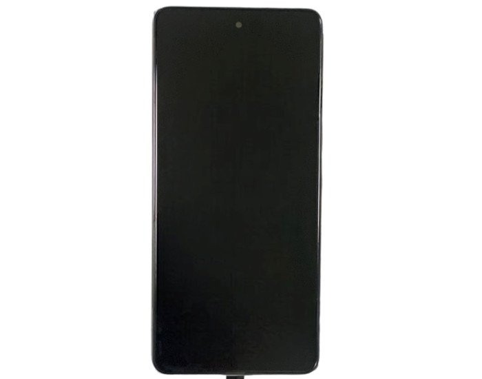 Дисплей з сенсорним екраном (модуль) Samsung A536 A53 5G, чорний з рамкою, з вузьким обідком, OLED