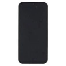 Дисплей з сенсорним екраном (модуль) Samsung A155 A15 / A156, чорний з рамкою, з широкі обідком, OLED