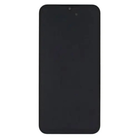 Дисплей с сенсорным экраном (модуль) Samsung A155 A15 / A156, черный с рамкой, с широки ободком, OLED