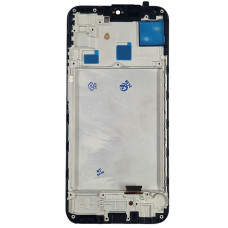 Дисплей з сенсорним екраном (модуль) Samsung A155 A15 /A156, чорний з рамкою, з широкі обідком, OLED