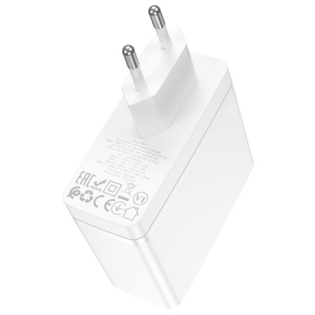 Сетевое зарядное устройство Borofone BN11 Imperial PD100W GaN (2USB-C+USB-A) Белый