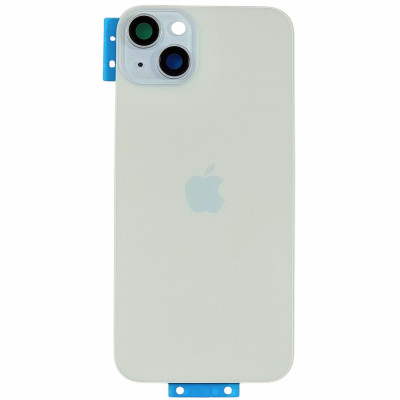 Задняя панель корпуса iPhone 15 Plus Blue, со стеклом камеры, MagSafe, оригинал