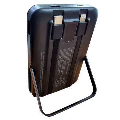 Портативная батарея (Power Bank) Aspor A328 с MagSafe + Charging Smart watch с кабелем (Lightning/Type-C) 10000mAh черный