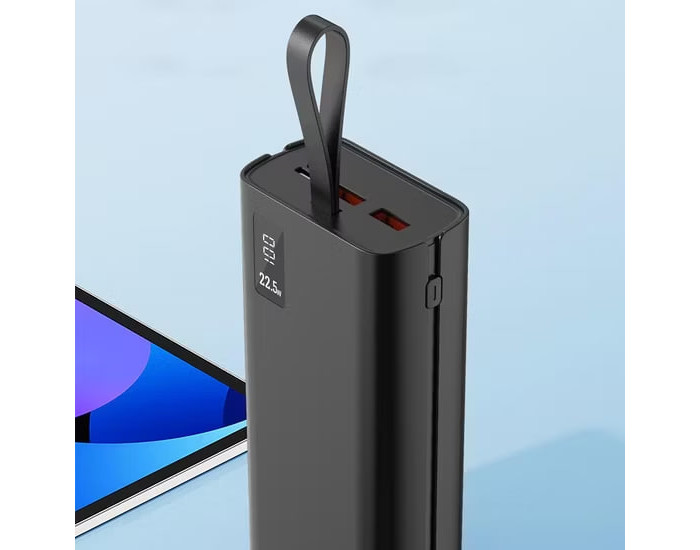 Портативная батарея (Power Bank) Aspor A337 (PD/QC4.0/22.5W) 30000mAh черный