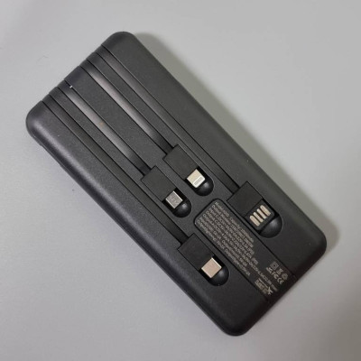 Портативная батарея Aspor A305 Wireless Charger 10000mAh (QC4.0+PD) 22.5W+ cable USB/Micro/Lightning/Type-C Черный