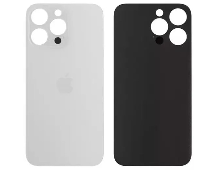 Задняя панель корпуса для iPhone 14 Pro, White (Big Hole) оригинал