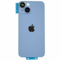 Задняя панель корпуса iPhone 14 Blue, со стеклом камеры, MagSafe, оригинал