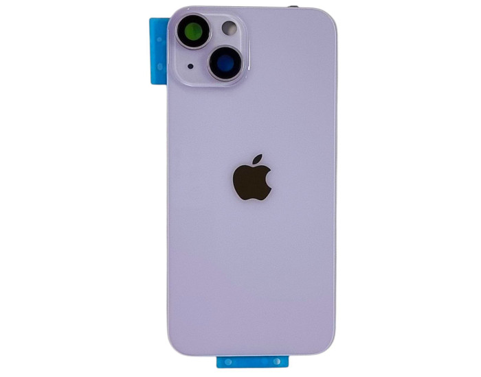 Задняя панель корпуса iPhone 14 Purple, со стеклом камеры, MagSafe, оригинал