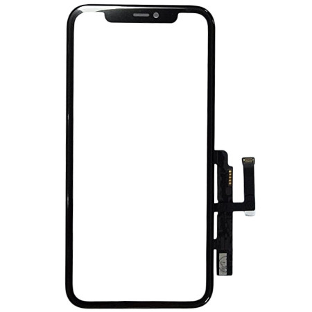 Сенсор Apple iPhone 11, с OCA, с микросхемо с рамкой, черный, оригинал