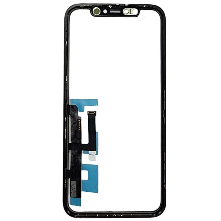 Сенсор Apple iPhone 11, с OCA, с микросхемо с рамкой, черный, оригинал