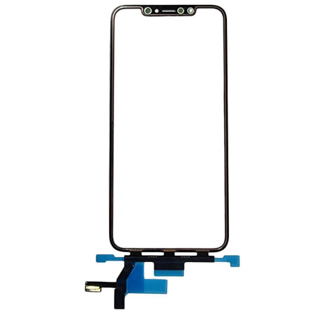 Сенсор Apple iPhone XS Max. с OCA. с коротким шлейфом, черный, оригинал Mitsubishi